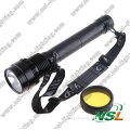 HID Flashlight 65W/55W/45W 65W 5 Modes Aluminium HID Xenon Torch Spotlight Handheld Hunting Searching Light with 6600mAh battery